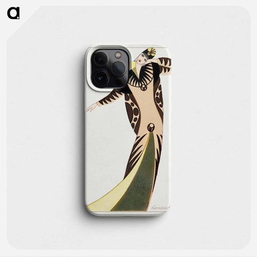 Woman in a long tubular dress - オットー フリードリヒ カール レンデッケ Phone Case.