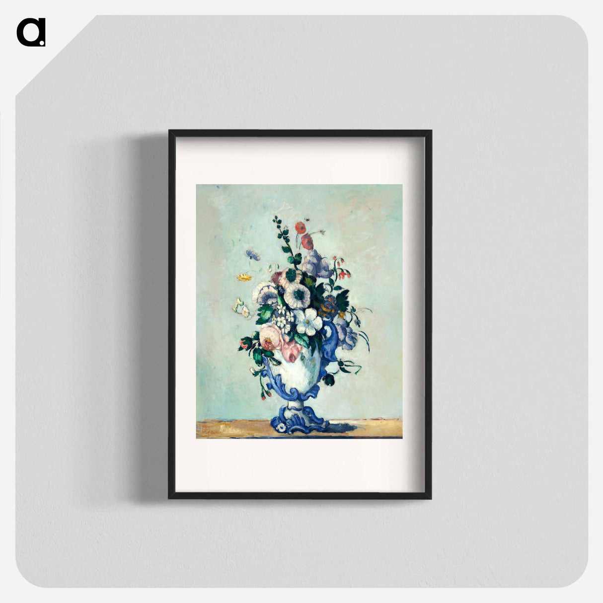 Rococo Vase - Paul Cezanne Poster.