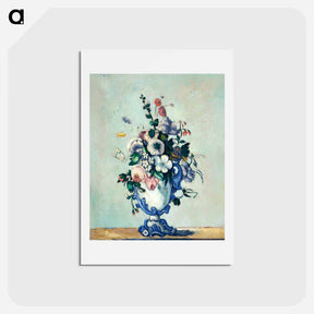 アートポストカード-Rococo Vase - ポール セザンヌ Postcard.