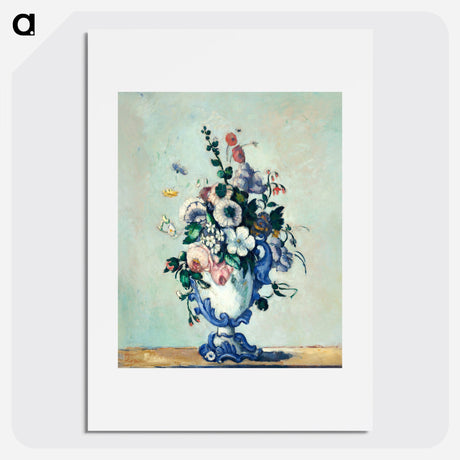 Rococo Vase - Paul Cezanne Poster.