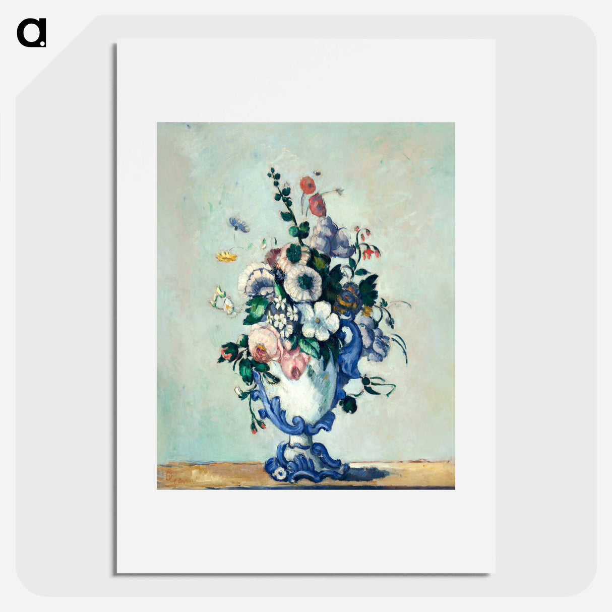 Rococo Vase - Paul Cezanne Poster.