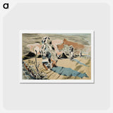 アートポストカード-Avebury - ポール ナッシュ Postcard.