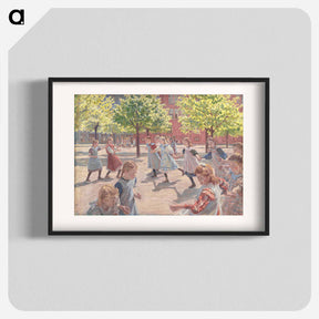 アートポスター-Playing Children, Meadow Square
 - ピーター ハンセン Poster.