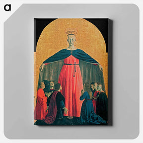 アートパネル-The Madonna of Mercy - ピエロ デラ フランチェスカ Canvas.