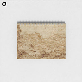 アートメモ帳-Mountain landscape with a river - ピーター ブリューゲル Memo.