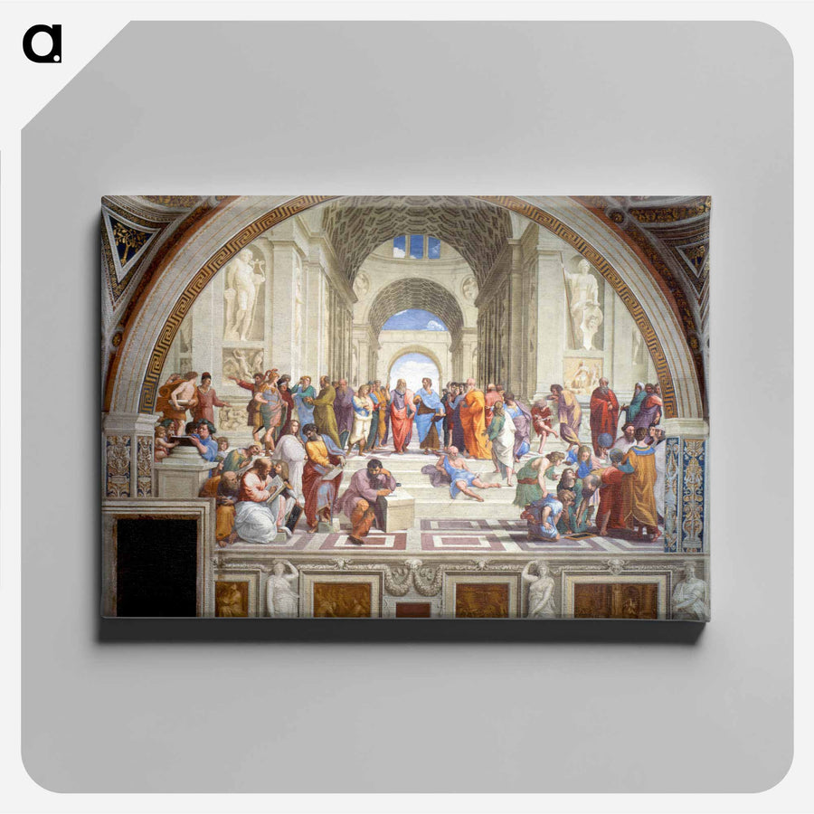 ラファエロ・サンティのアートポスター・パネル『アテネの学堂(The School of Athens)』