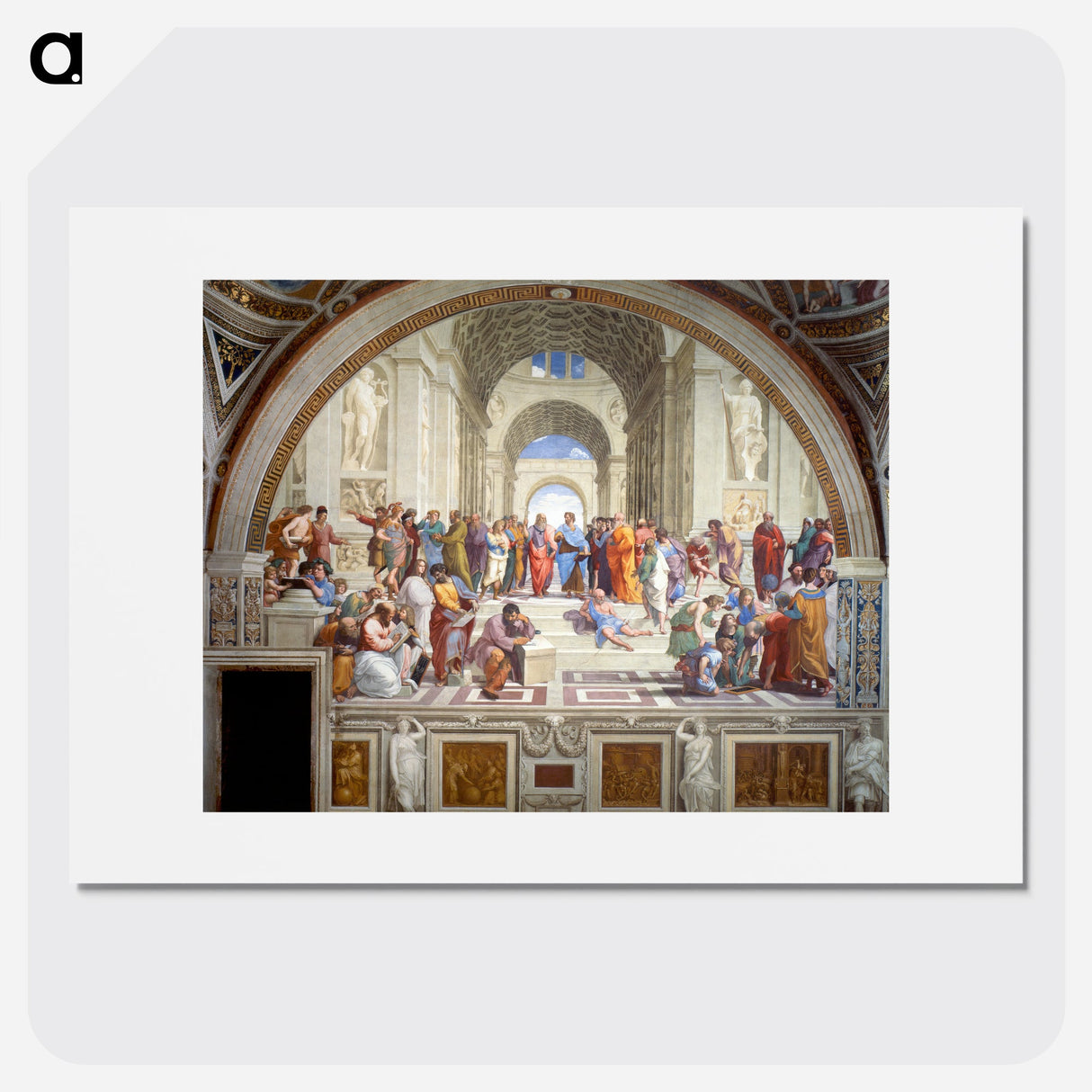 Raphael Raffaello(ラファエル ラファエロ) - The School of Athens - ラファエル ラファエロ Poster. - artgraph.「アートをもっと気軽に」世界の名画やアート作品をポスターなど身近なアイテムにプリントして販売するサイト「artgraph.」ポスター、アートフレーム、スマホケース、ノート…etcなど多くの製品を用意しております。専属アーティストの作品もあり、ここだけしか買えないアートに出会えます。│