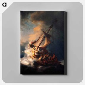 アートパネル-The Storm on the Sea of Galilee - レンブラント ファン レイン Canvas.