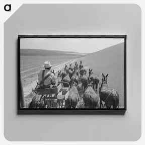 アートパネル-Walla Walla Wheat Harvest
 - ラッセル リー Canvas.