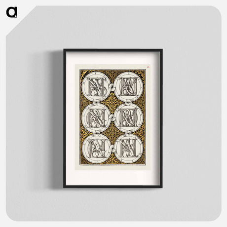 アートポスター-Superimposed Letters Spelling the Names of Illustrious Women of Ancient Rome
 - 書道のお手本 Poster.