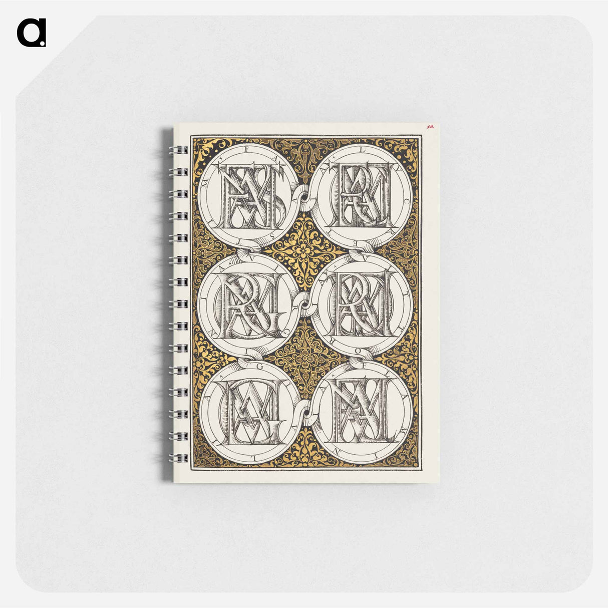 アートメモ帳-Superimposed Letters Spelling the Names of Illustrious Women of Ancient Rome
 - 書道のお手本 Memo.