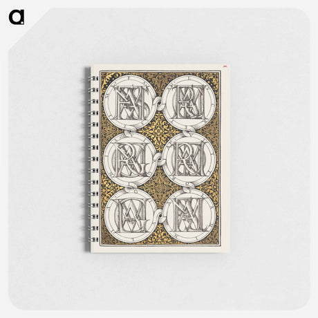 アートメモ帳-Superimposed Letters Spelling the Names of Illustrious Women of Ancient Rome
 - 書道のお手本 Memo.