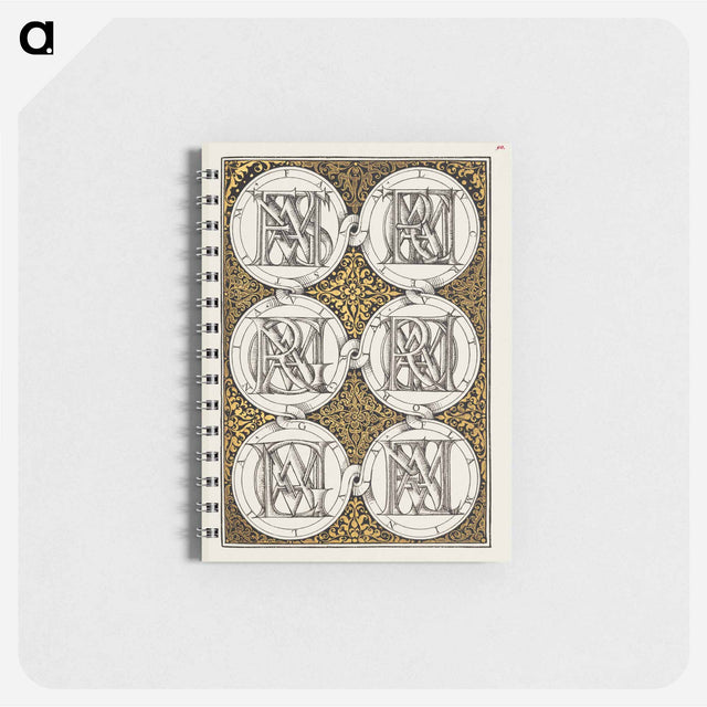 アートメモ帳-Superimposed Letters Spelling the Names of Illustrious Women of Ancient Rome
 - 書道のお手本 Memo.