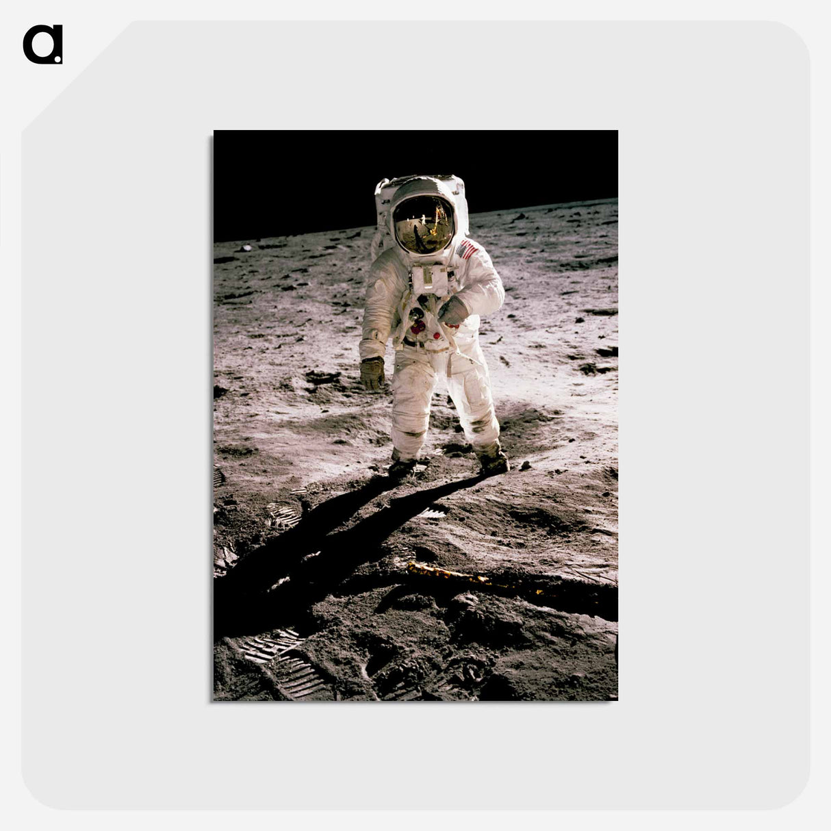 アートポストカード-Lunar Reflection
 - ムーン Postcard.