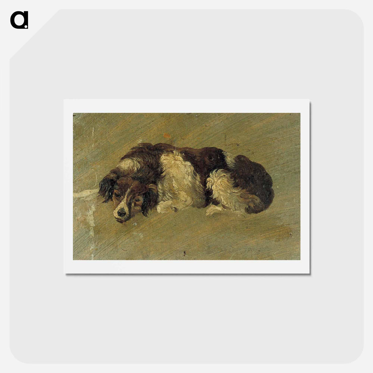 アートポストカード-A dog - テオ ファン ドゥースブルフ Postcard.