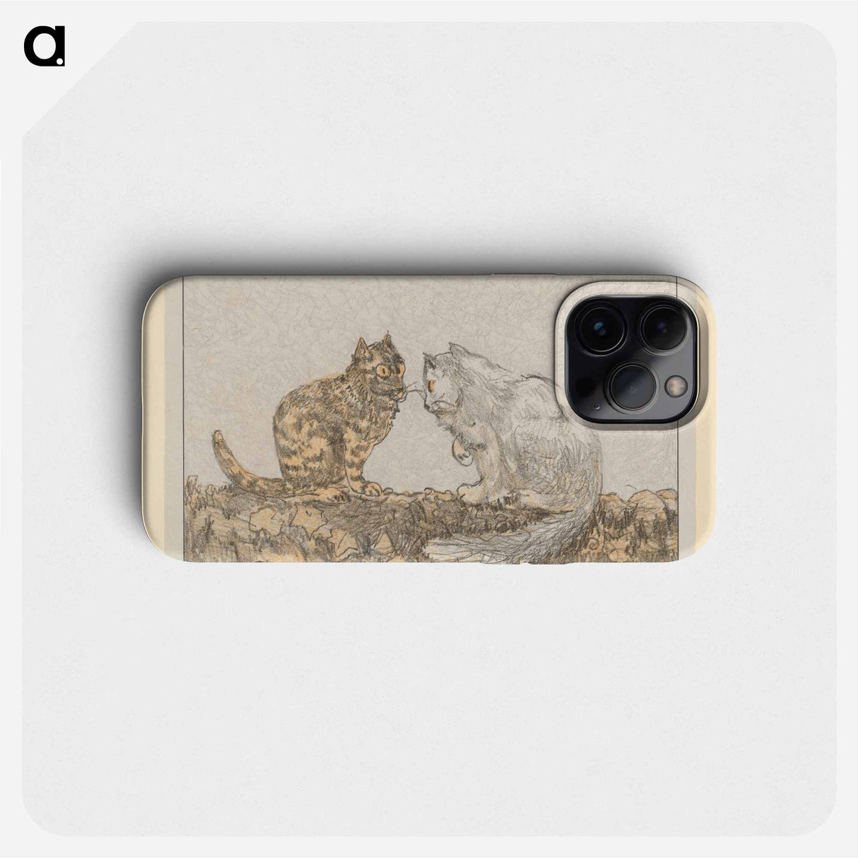 Twee katten op een muur - テオ ファン ホイテマ Phone Case.