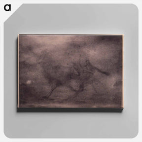 アートパネル-Drawing of a Camel and Rider - トーマス エイキンズ Canvas.