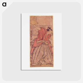 アートポストカード-Kabuki Actor Bandō Mitsugorō II as Soga Gorō Tokimune - 東洲斎 写楽 Postcard.