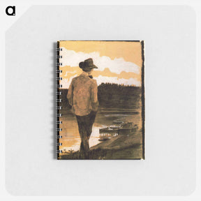 アートメモ帳-Young Man on a Riverbank - ウンベルト ボッチョーニ  Memo.