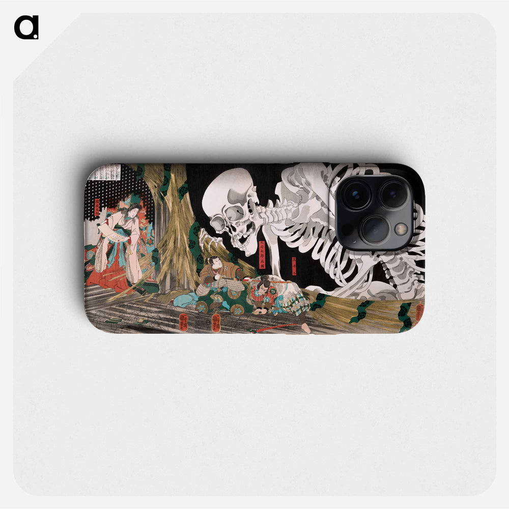 Mitsukuni Defying the Skeleton Specter - 歌川 国芳 Phone Case.