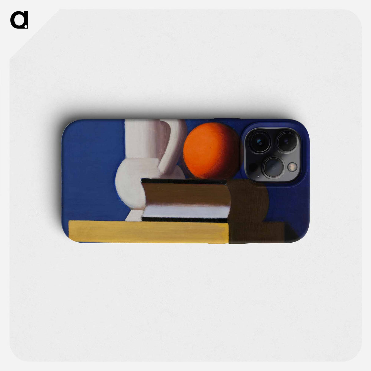 Arrangement with white jug, orange and book - Wilhelm Lundstrom Phone Case.