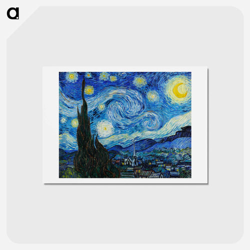 The Starry Night - フィンセント ファン ゴッホ Postcard.