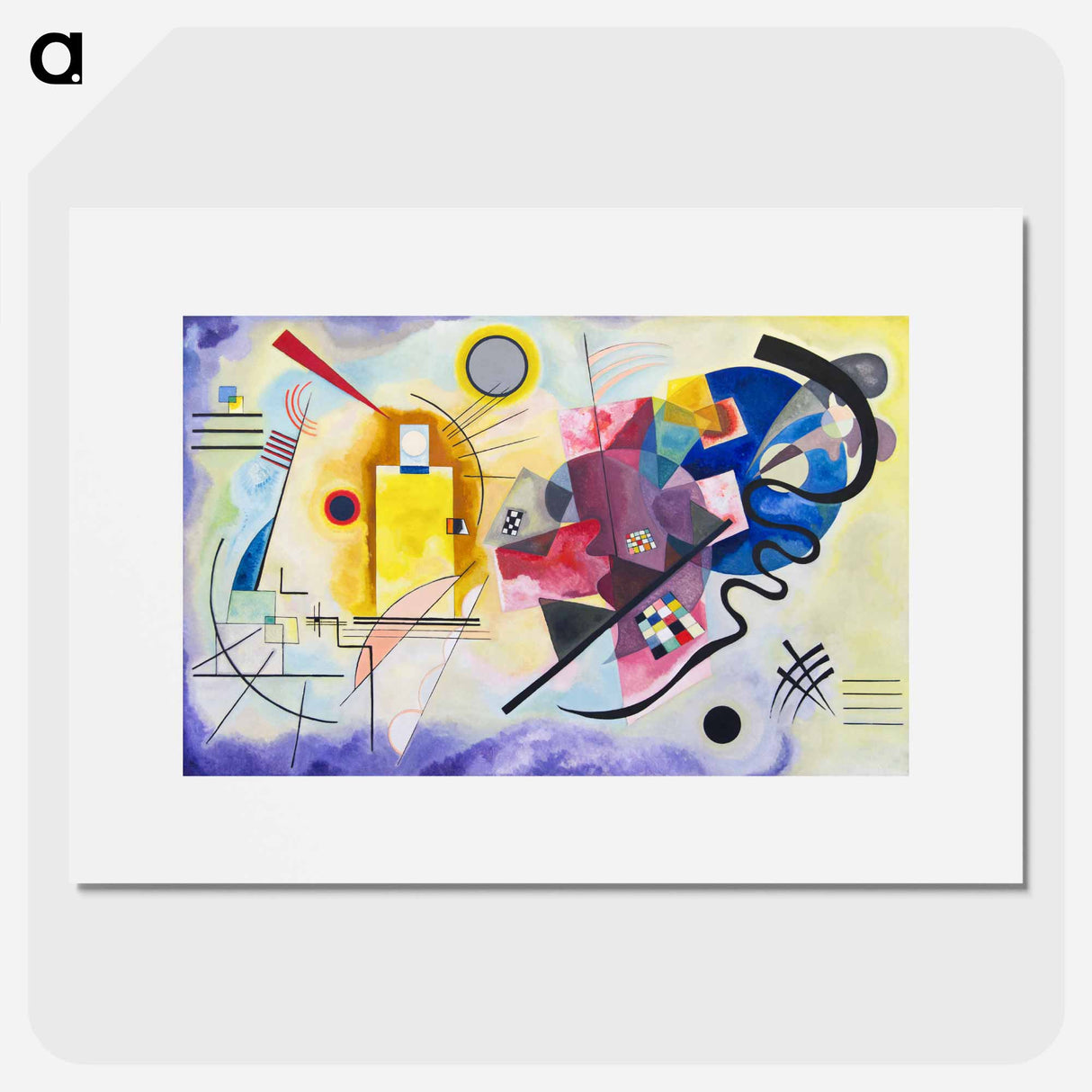 Yellow-Red-Blue - Wassily Kandinsky Poster.