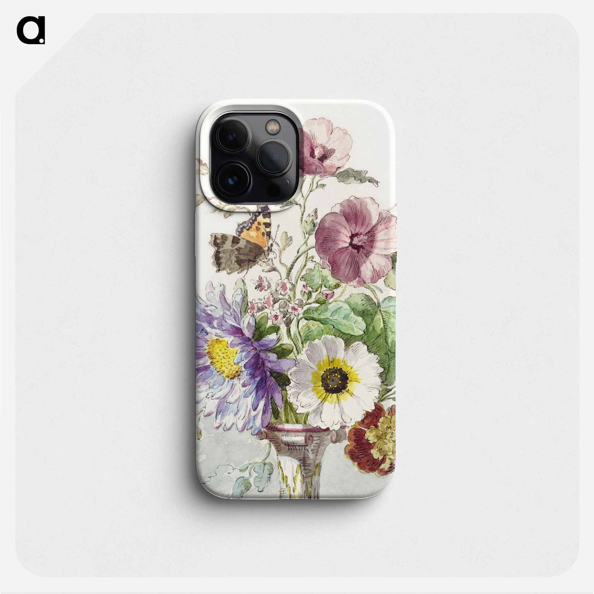 Bouquet of Flowers with a Butterfly - ウィレム ヴァン リーン Phone Case.