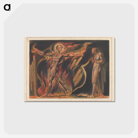 アートポストカード-Jerusalem, Plate 26, "Such Visions Have...." - ウィリアム ブレイク Postcard.