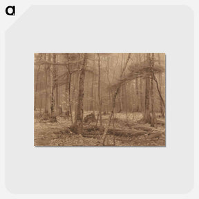 アートポストカード-Engraving of Silence (1883) by William Bliss Baker. - ウィリアム ブリス ベイカー Postcard.