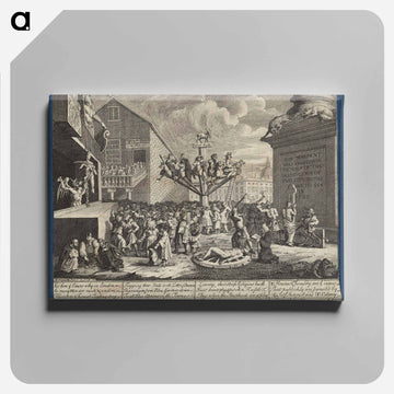 Emblematical print of the South Sea Scheme - ウィリアム ホガース Canvas.