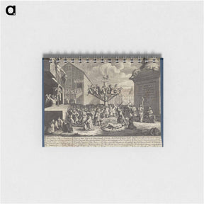 アートメモ帳-Emblematical print of the South Sea Scheme - ウィリアム ホガース Memo.