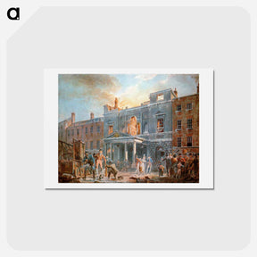 アートポストカード-The Pantheon, the Morning after the Fire - ウィリアム ターナー Postcard.