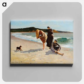 アートパネル-Eagle Head, Manchester, Massachusetts (High Tide) - ウィンスロー ホーマー Canvas.