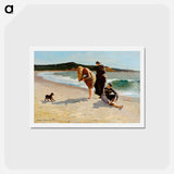 アートポストカード-Eagle Head, Manchester, Massachusetts (High Tide) - ウィンスロー ホーマー Postcard.