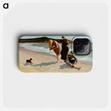 Eagle Head, Manchester, Massachusetts (High Tide) - Winslow Homer Phone Case.