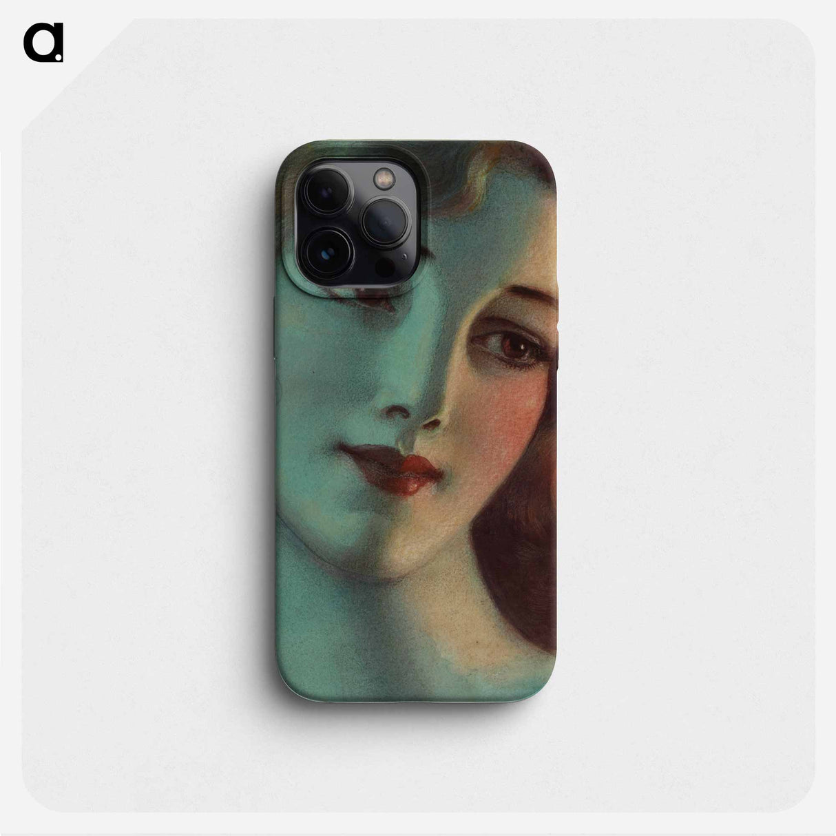 Head of girl with long blonde hair - Wladyslaw Theodor Benda Phone Case.