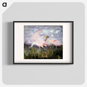 アートポスター-Roseate Spoonbills - アボット ハンダーソン セイヤー Poster.