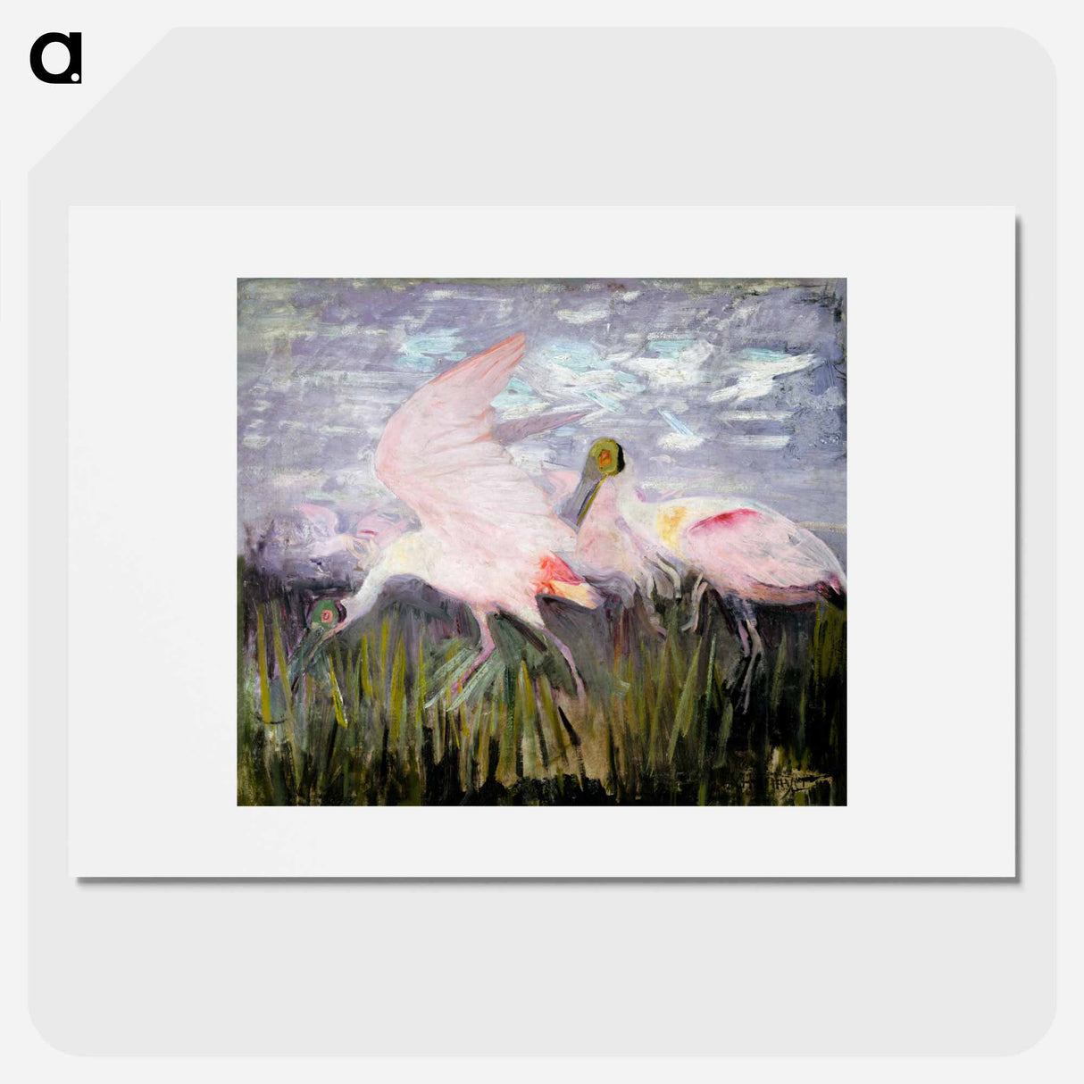Roseate Spoonbills - アボット ハンダーソン セイヤー Poster.
