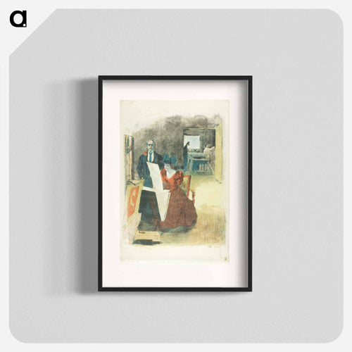 The Painters-Lithographers - アレクサンドル ルノア Poster.