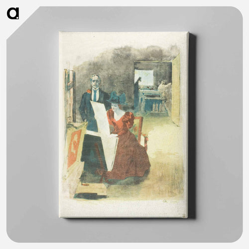 The Painters-Lithographers - アレクサンドル ルノア Canvas.