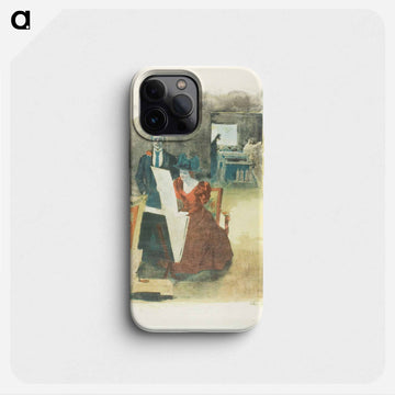 The Painters-Lithographers - アレクサンドル ルノア Phone Case.