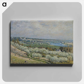 アートパネル-The Terrace at Saint-Germain, Spring - アルフレッド シスレー Canvas.