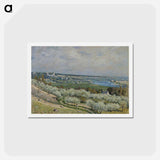 アートポストカード-The Terrace at Saint-Germain, Spring - アルフレッド シスレー Postcard.
