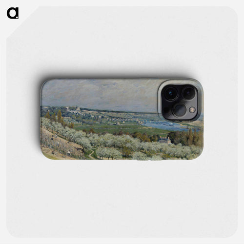 The Terrace at Saint-Germain, Spring - アルフレッド シスレー Phone Case.