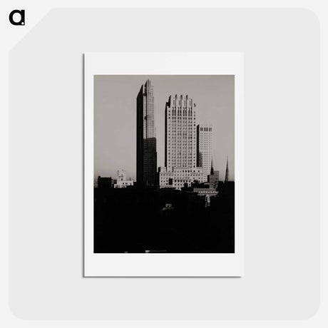 アートポストカード-New York from the Shelton - アルフレッド スティーグリッツ Postcard.