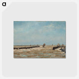アートポストカード-A belgian harbour - アルフレッド ウィリアム フィンチ Postcard.