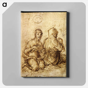 アートパネル-Two holy women in prayer - アンドレア マンテーニャ Canvas.