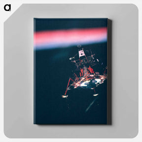 アートパネル-Eagle prior to descent to the moon - アポロ月面着陸 Canvas.