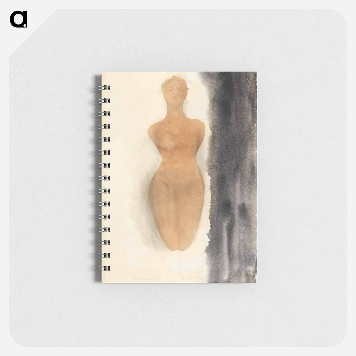 Naked woman showing her breasts, vintage nude illustration - オーギュスト ロダン Memo.